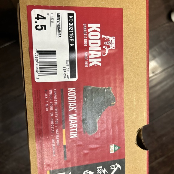 Wolverine Black Leather Boots - Picture 2 of 2